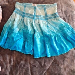 Silky gradient color skirt